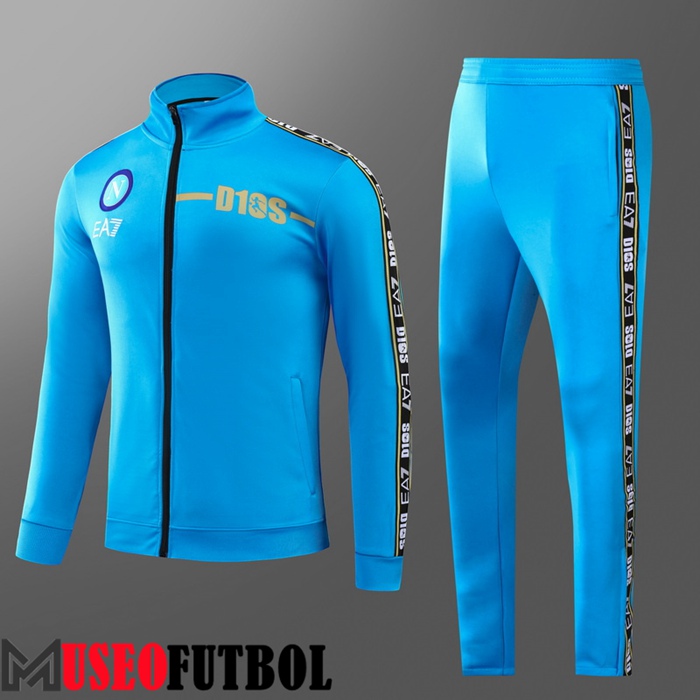 Chandal Futbol - Chaqueta SSC Napoli Ninos Azul 2022/2023