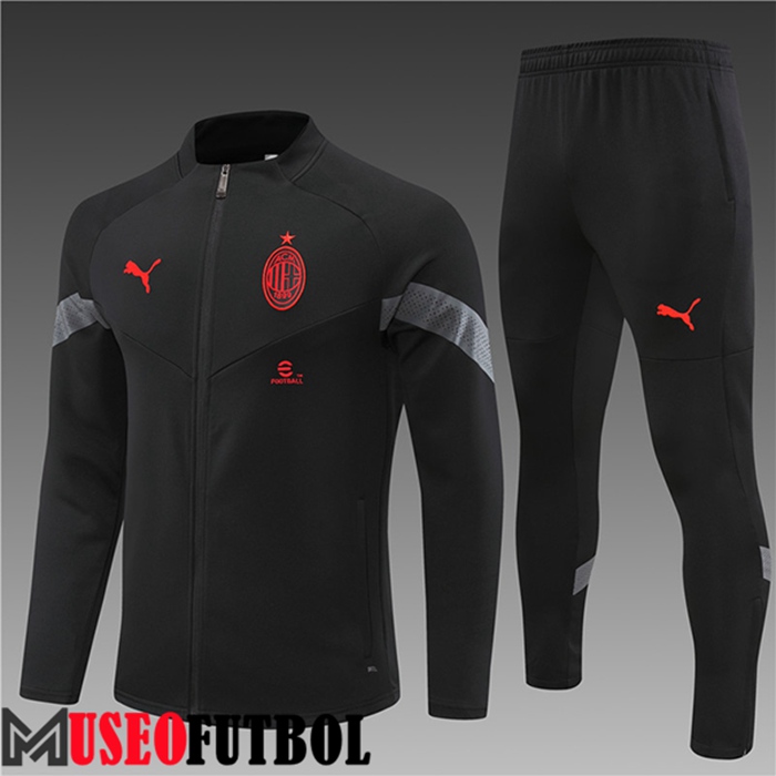 Chandal Futbol - Chaqueta AC Milan Ninos Negro 2022/2023