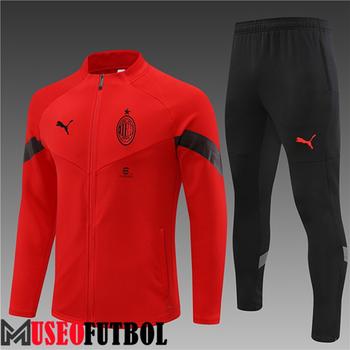 Chandal Futbol - Chaqueta AC Milan Ninos Rojo 2022/2023