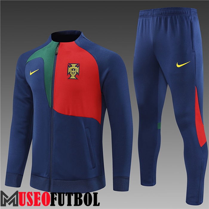 Chandal Futbol - Chaqueta Portugal Ninos Azul Marino 2022/2023