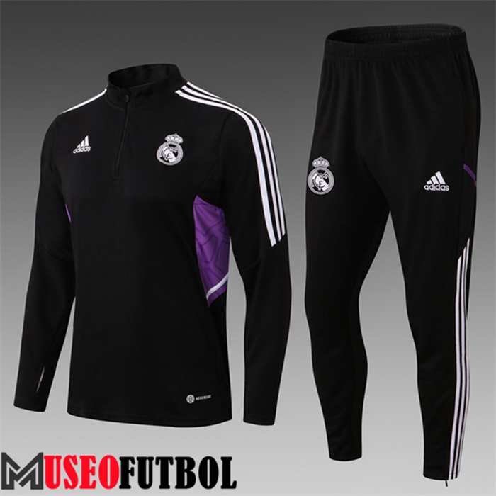 Chandal Equipos De Futbol Real Madrid Ninos Negro 2022/2023