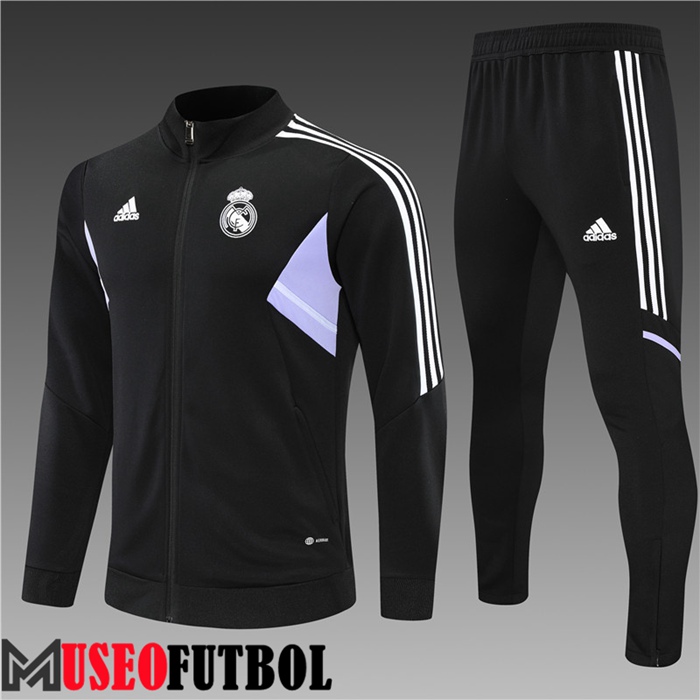 Chandal Futbol - Chaqueta Real Madrid Ninos Negro 2022/2023