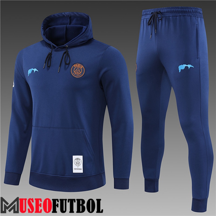 Chaqueta Con Capucha Chandal Futbol PSG Ninos Azul Marino 2022/2023