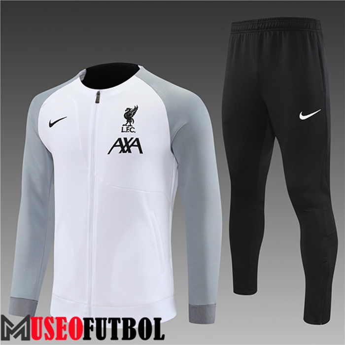 Chandal Futbol - Chaqueta FC Liverpool Ninos Blanco 2022/2023