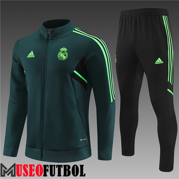 Chandal Futbol - Chaqueta Real Madrid Ninos Verde 2022/2023