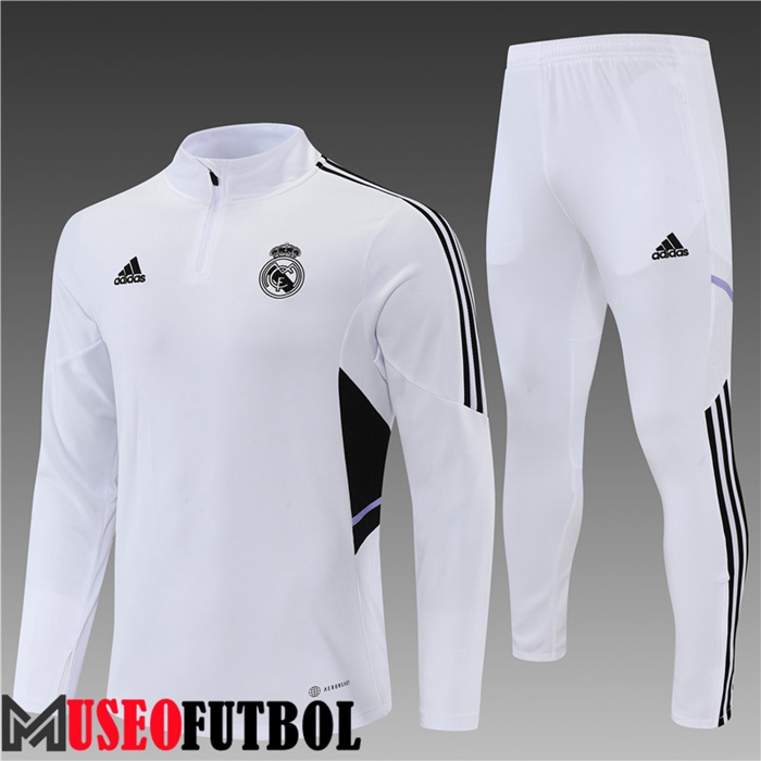 Chandal Equipos De Futbol Real Madrid Ninos Blanco 2022/2023