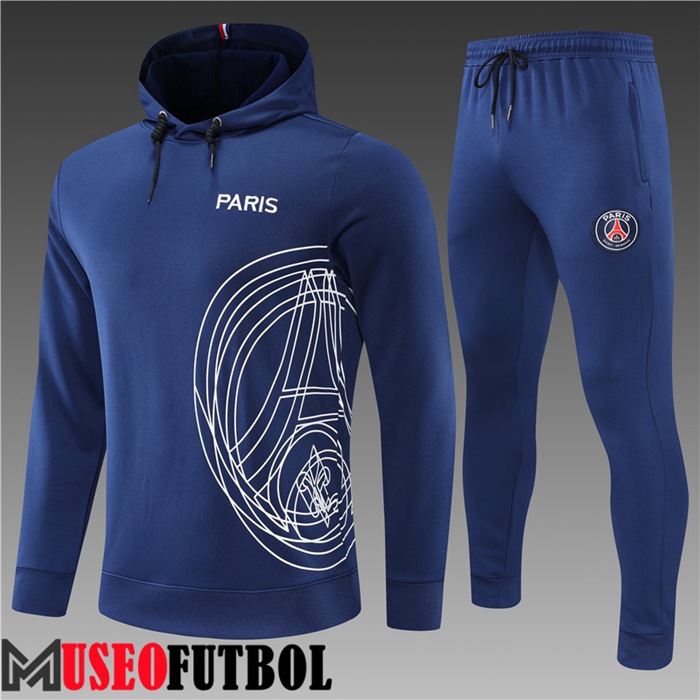 Chaqueta Con Capucha Chandal Futbol PSG Ninos Azul 2022/2023