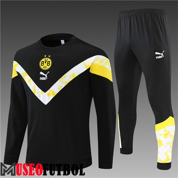 Chandal Equipos De Futbol Dortmund BVB Ninos Negro/Blanco 2022/2023