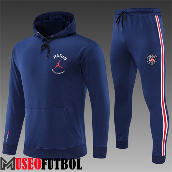 Chaqueta Con Capucha Chandal Futbol Jordan PSG Ninos Azul Marin 2022/2023