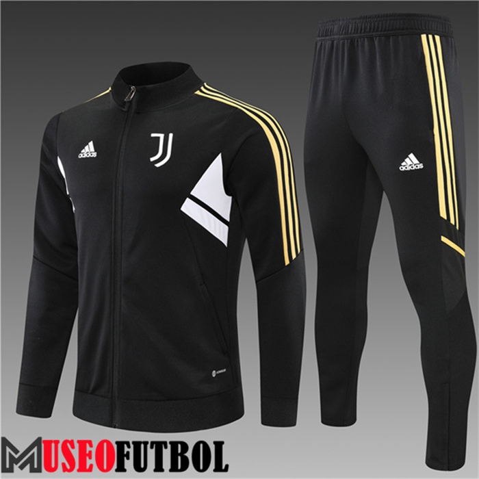 Chandal Futbol - Chaqueta Juventus Ninos Negro/Blanco 2022/2023