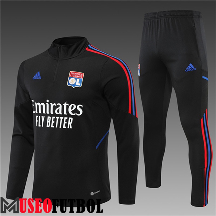 Chandal Equipos De Futbol Lyon Ninos Negro 2022/2023