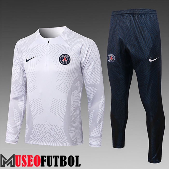 Chandal Equipos De Futbol PSG Ninos Pattern Blanco 2022/2023