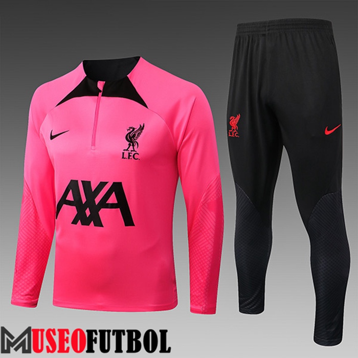 Chandal Equipos De Futbol FC Liverpool Ninos Rosa/Negro 2022/2023