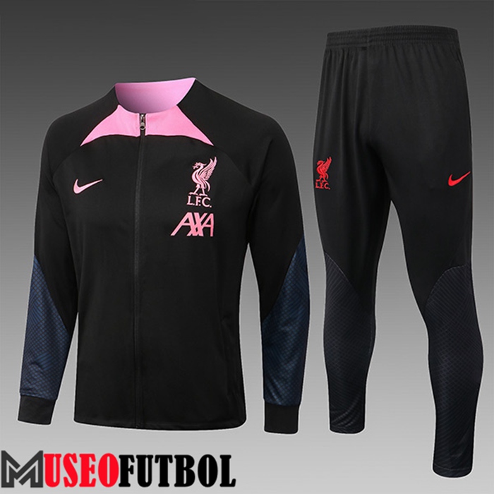 Chandal Equipos De Futbol FC Liverpool Ninos Negro/Rosa 2022/2023