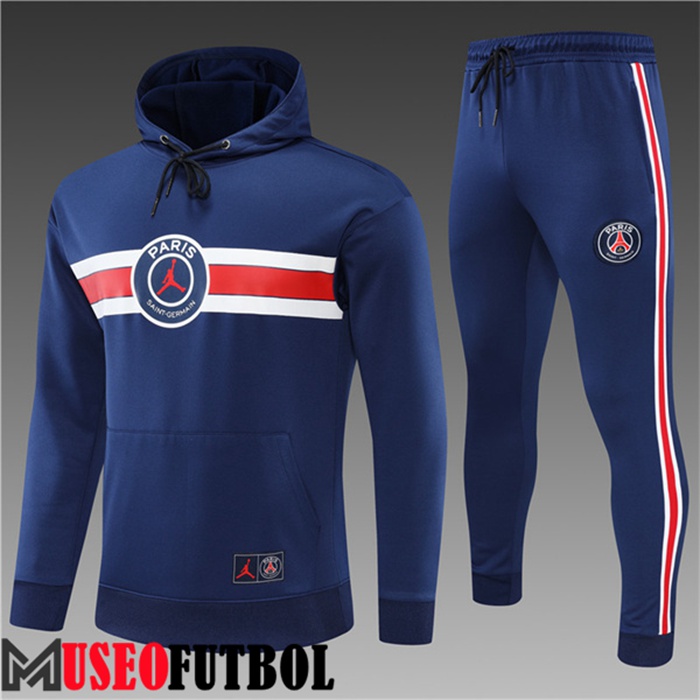 Chaqueta Con Capucha Chandal Futbol Jordan PSG Ninos Azul 2022/2023