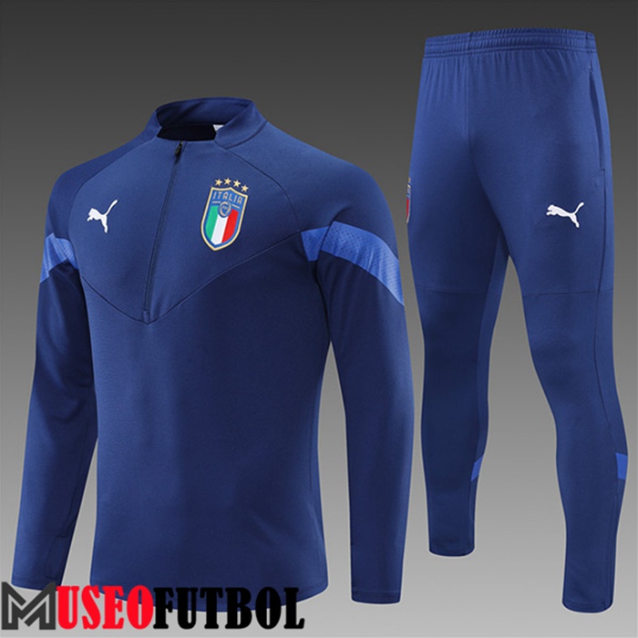 Chandal Equipos De Futbol Italia Ninos Azul Marin 2022/2023