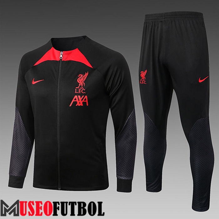 Chandal Futbol - Chaqueta FC Liverpool Ninos Negro 2022/2023