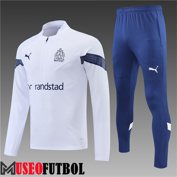 Chandal Equipos De Futbol Marsella Ninos Blanco 2022/2023