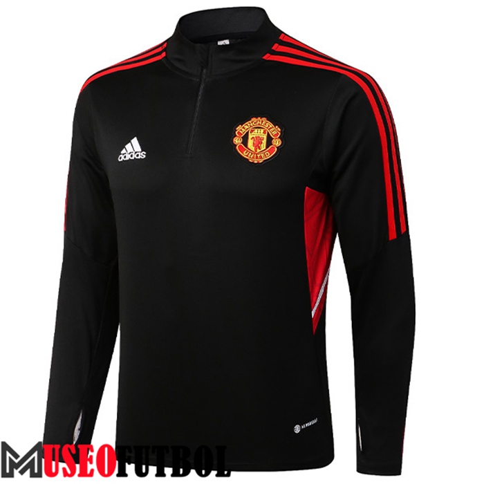 Sudadera De Entrenamiento Manchester United Negro/Rojo 2022/2023