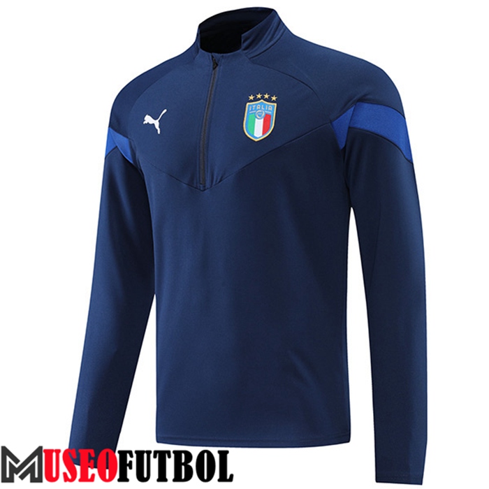 Sudadera De Entrenamiento Italia Azul Marin 2022/2023