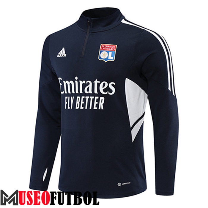 Sudadera De Entrenamiento Lyon Azul Marin 2022/2023