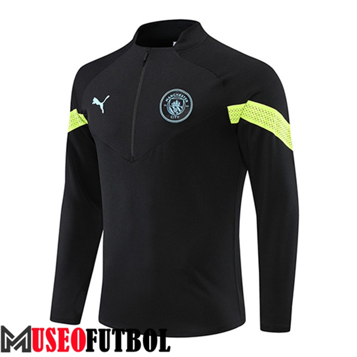 Sudadera De Entrenamiento Manchester City Negro/Verde 2022/2023