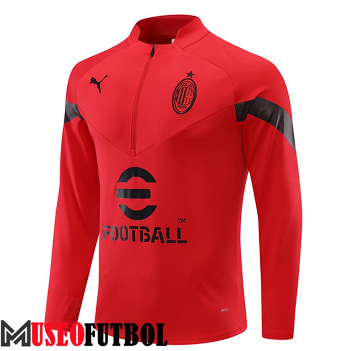 Sudadera De Entrenamiento AC Milan Rojo 2022/2023