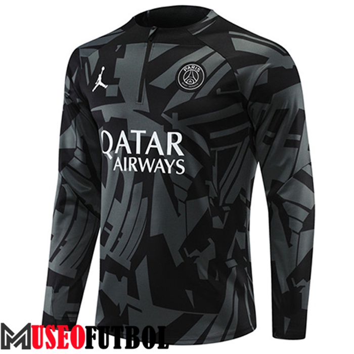 Sudadera De Entrenamiento Jordan PSG Negro/Gris 2022/2023