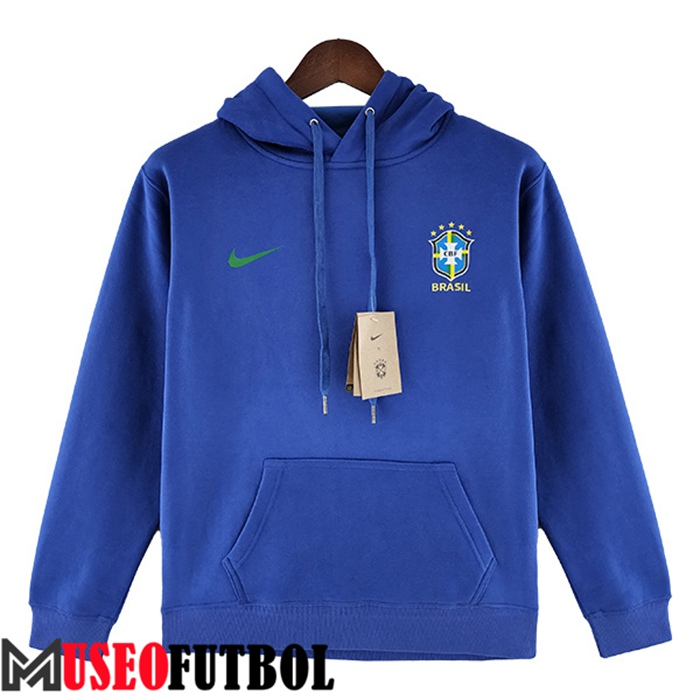 Sudadera De Entrenamiento Capuche Brasil Azul 2022/2023