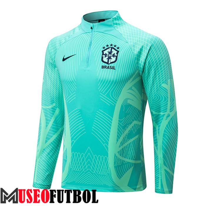 Sudadera De Entrenamiento Brasil Verde pattern 2022/2023