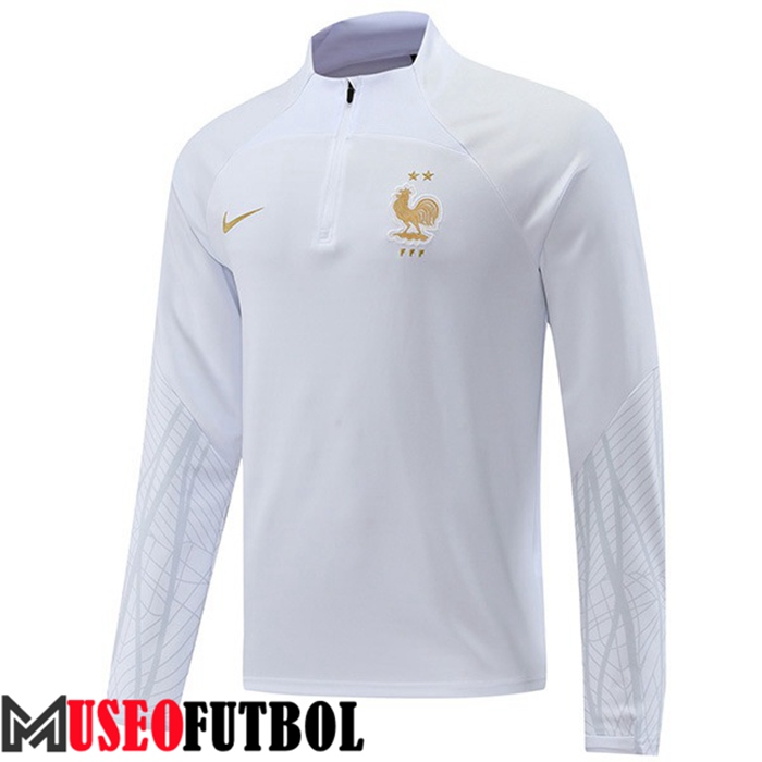 Sudadera De Entrenamiento Francia Blanco 2022/2023