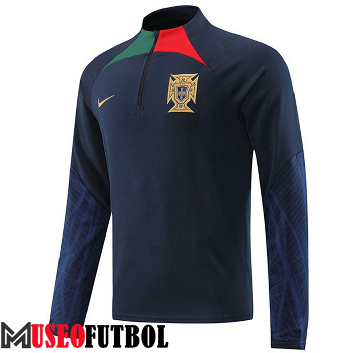 Sudadera De Entrenamiento Portugal Azul Marin 2022/2023