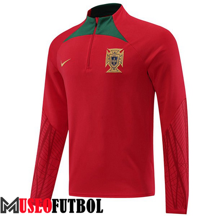 Sudadera De Entrenamiento Portugal Rojo 2022/2023