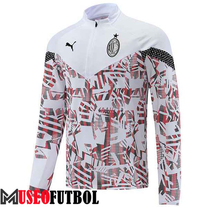 Sudadera De Entrenamiento AC Milan Blanco 2022/2023