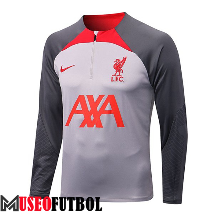 Sudadera De Entrenamiento FC Liverpool Gris Claire 2022/2023