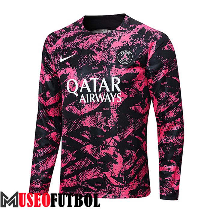 Sudadera De Entrenamiento PSG Negro/Rosa 2022/2023