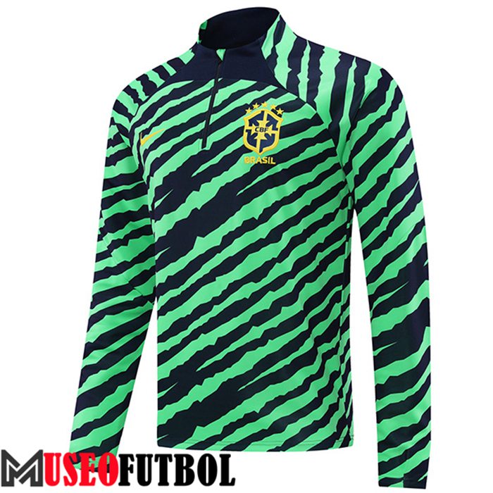 Sudadera De Entrenamiento Brasil Verde/Negro 2022/2023