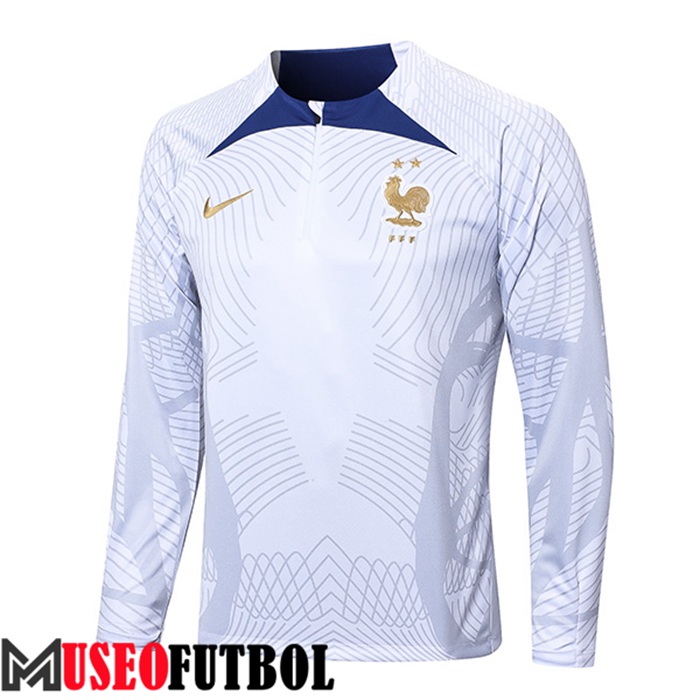 Sudadera De Entrenamiento Francia Blanco 2022/2023