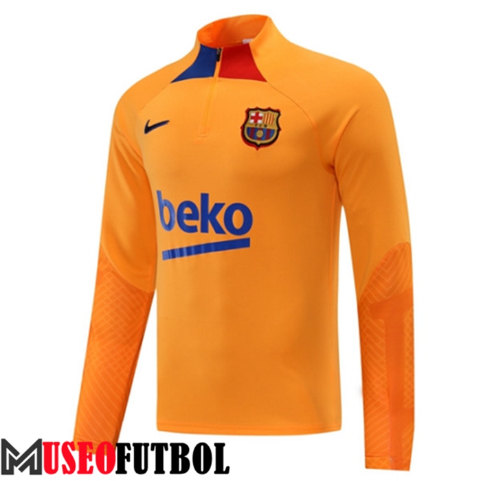 Sudadera De Entrenamiento FC Barcelona Naranja 2022/2023