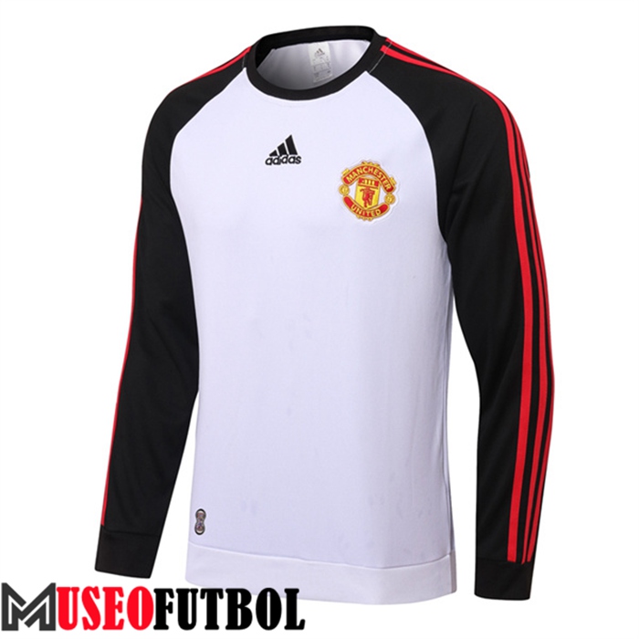 Sudadera De Entrenamiento Manchester United Blanco 2022/2023