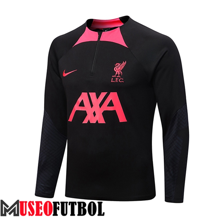 Sudadera De Entrenamiento FC Liverpool Negro/Rosa 2022/2023