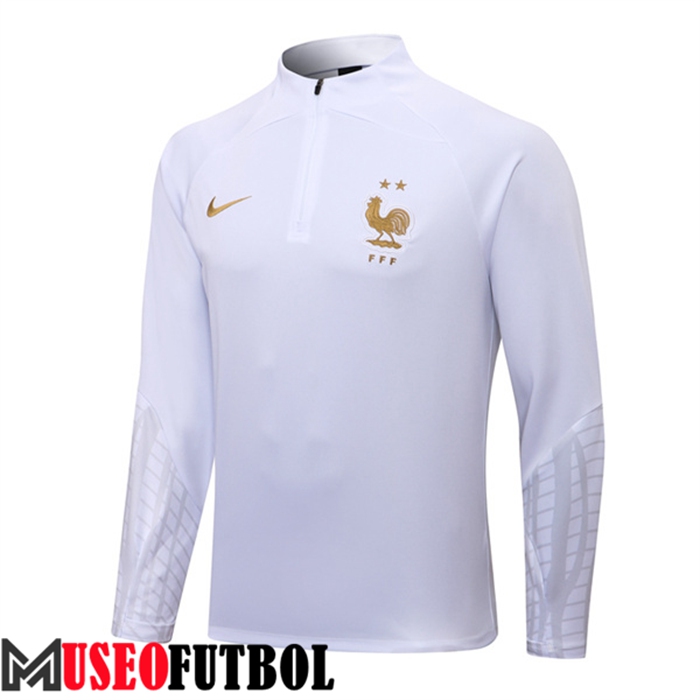 Sudadera De Entrenamiento Francia Blanco 2022/2023