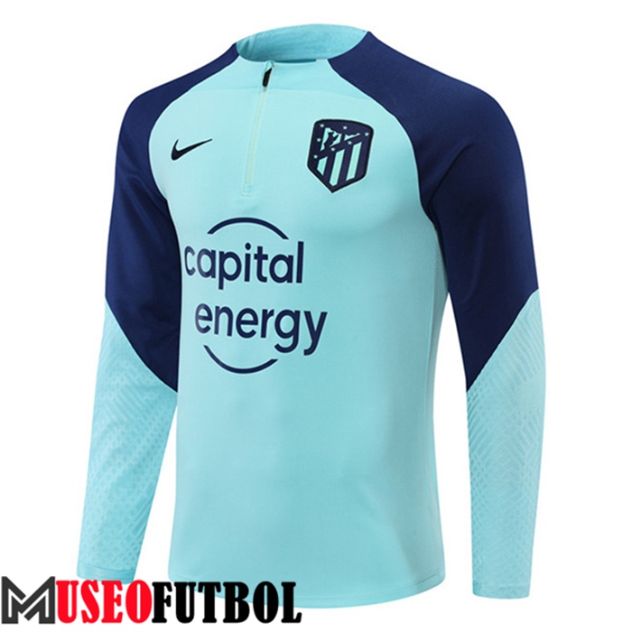 Sudadera De Entrenamiento Atletico Madrid Azul Claro 2022/2023