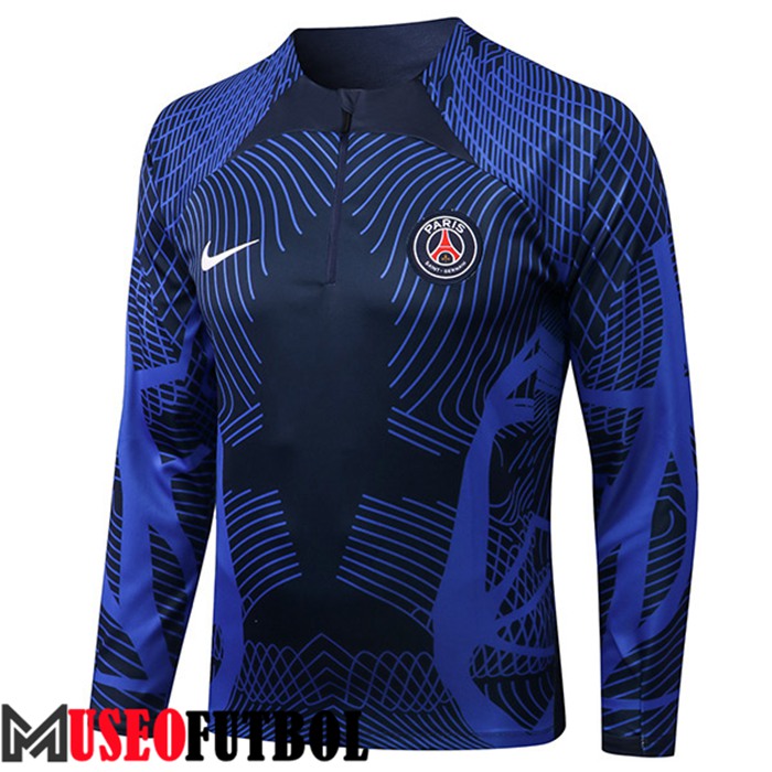 Sudadera De Entrenamiento PSG Pattern Azul Marin 2022/2023