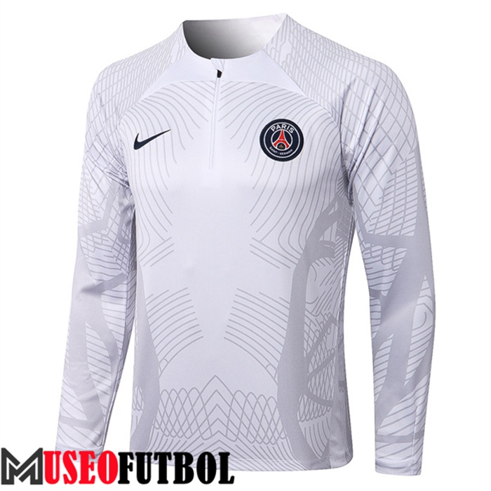 Sudadera De Entrenamiento PSG Pattern Blanco 2022/2023