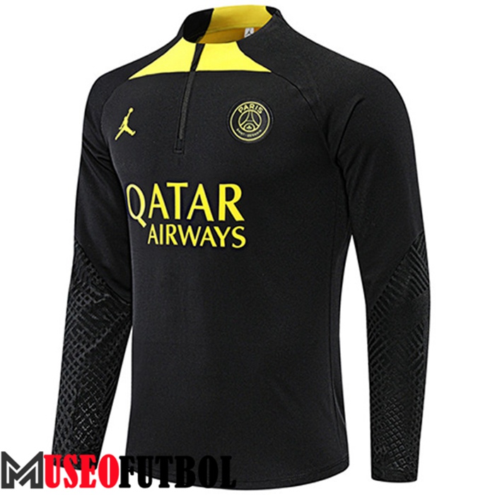 Sudadera De Entrenamiento Jordan PSG Negro/Amarillo 2022/2023