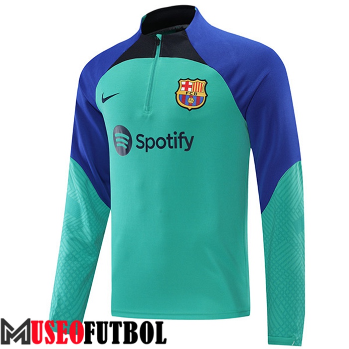 Sudadera De Entrenamiento NIKE FC Barcelona Azul Claro 2022/2023