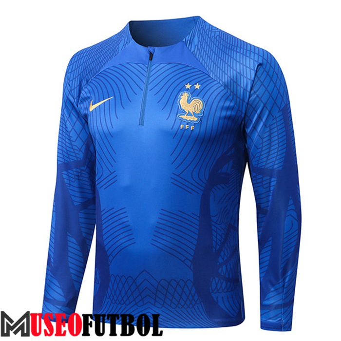 Sudadera De Entrenamiento Francia Pattern Azul 2022/2023