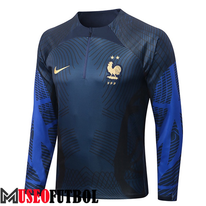 Sudadera De Entrenamiento Francia Pattern Azul Marin 2022/2023