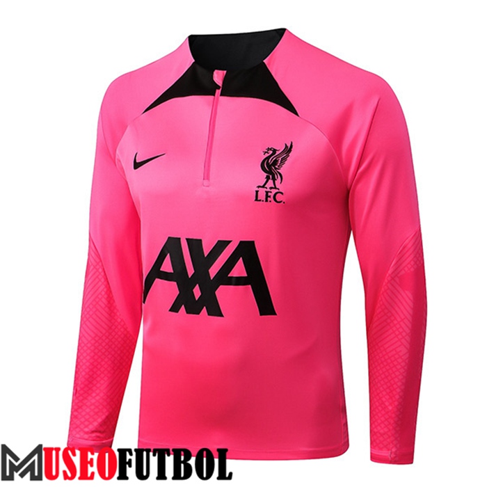 Sudadera De Entrenamiento FC Liverpool Rosa/Negro 2022/2023